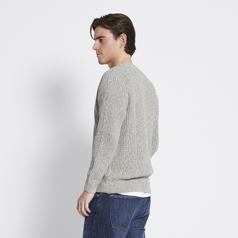 Rib-knit sweater "Rob Twisted" Green 4